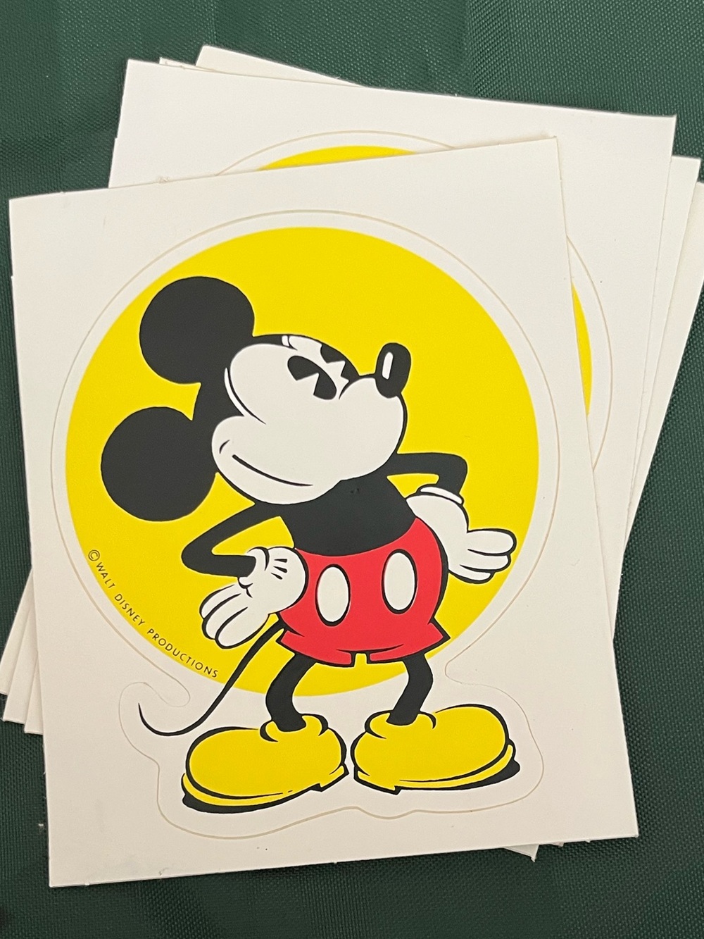 4 Mickey Mouse stickers